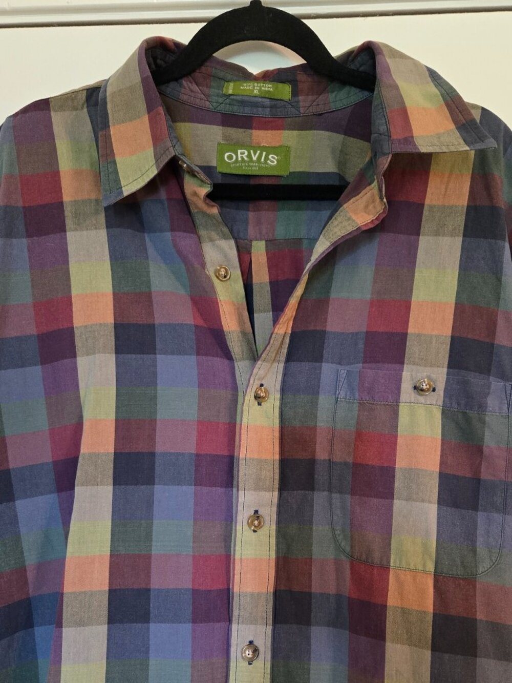 Orvis Mens Short Sleeve Button Up